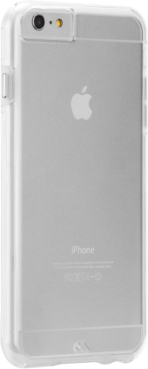 Case-Mate Naked Tough Case for iPhone 6 Plus - Retail Packaging - Clear/Clear Bumper (CM031443)