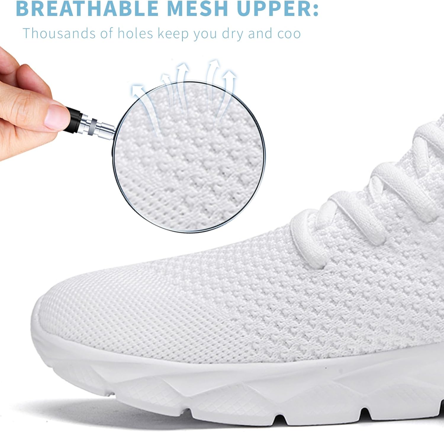 Mens Running Shoes Walking Tennis Sneakers Slip on Gym Workout Athletic Lightweight Casual Sport Shoes - Image 2