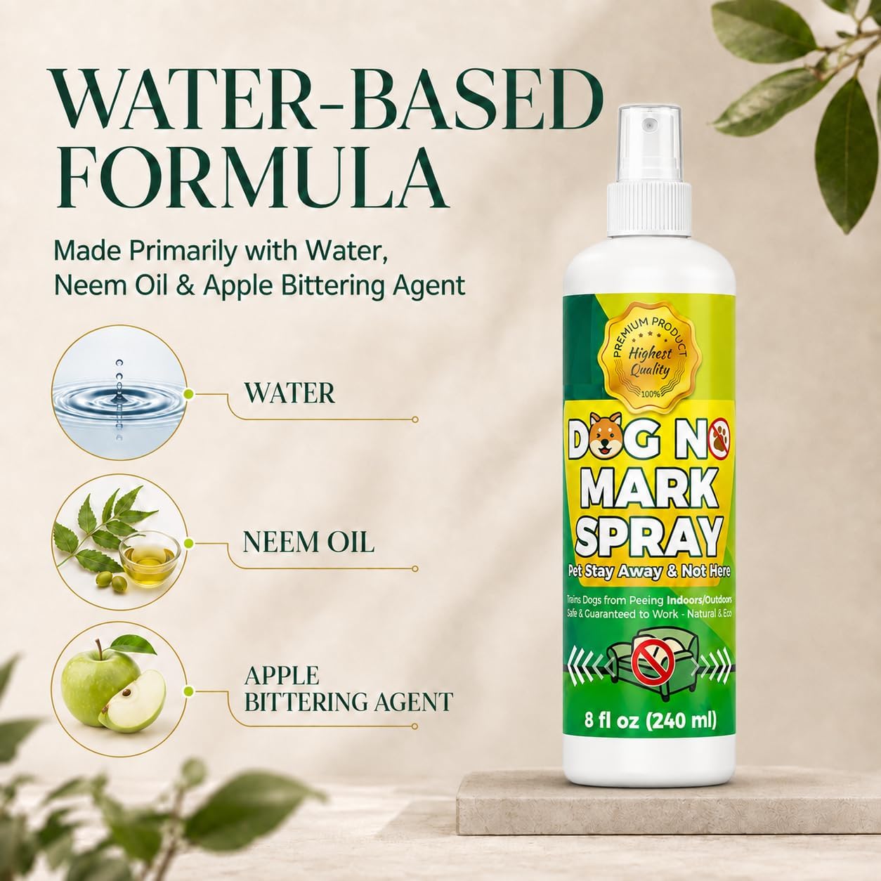 Dog Potty Training Spray for Home and Yard Use, 8 Fl Oz image 2