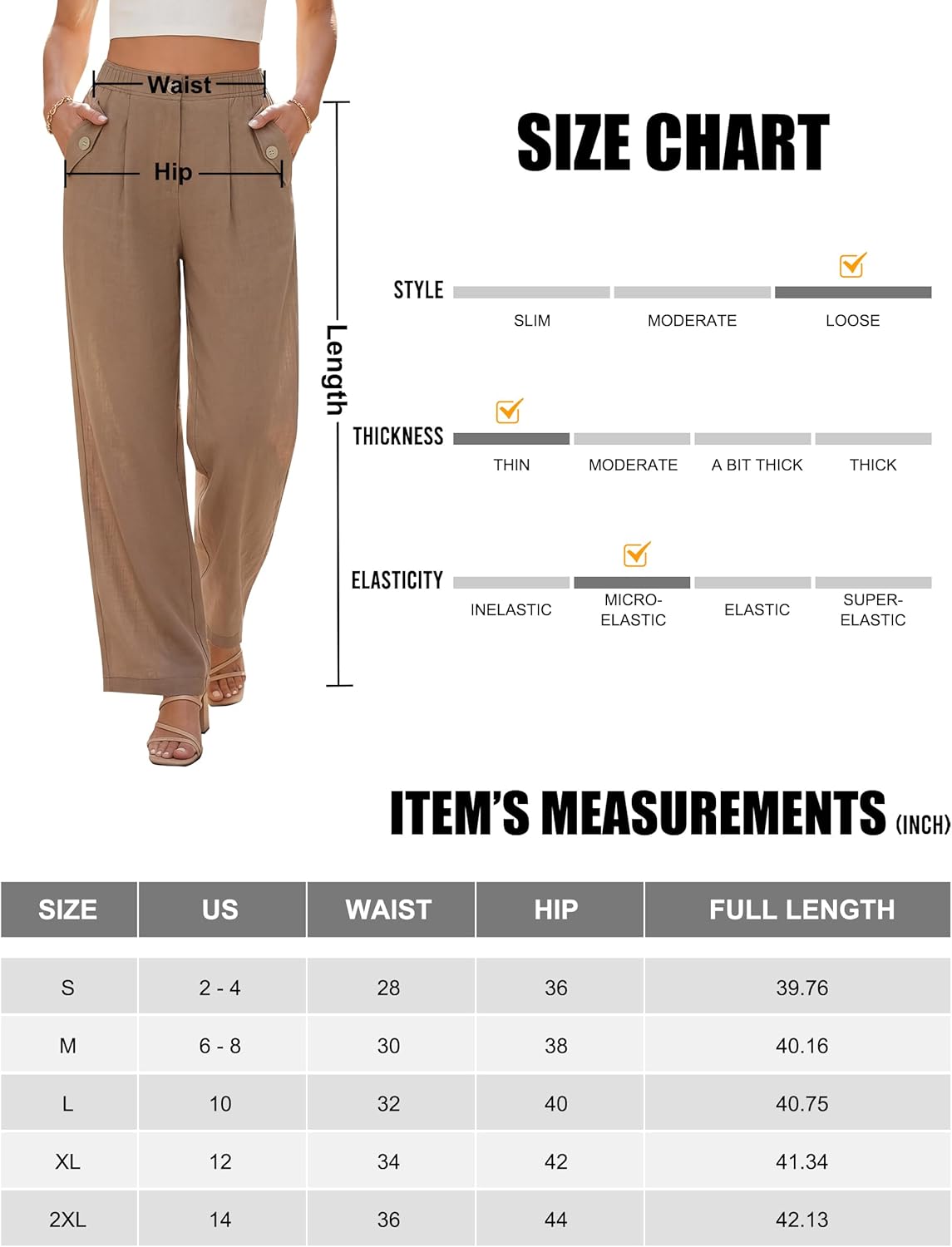 Blooming Jelly Women High Waisted Wide-Leg Pants Bussiness Casual Work Trousers Pleated Front with Buttons Slacks - Image 6