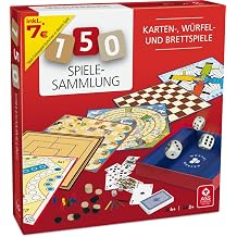 ASS Altenburger 22501344 Collection with 150 Playing Options-with Mill, Dame, Goose Game and More, red