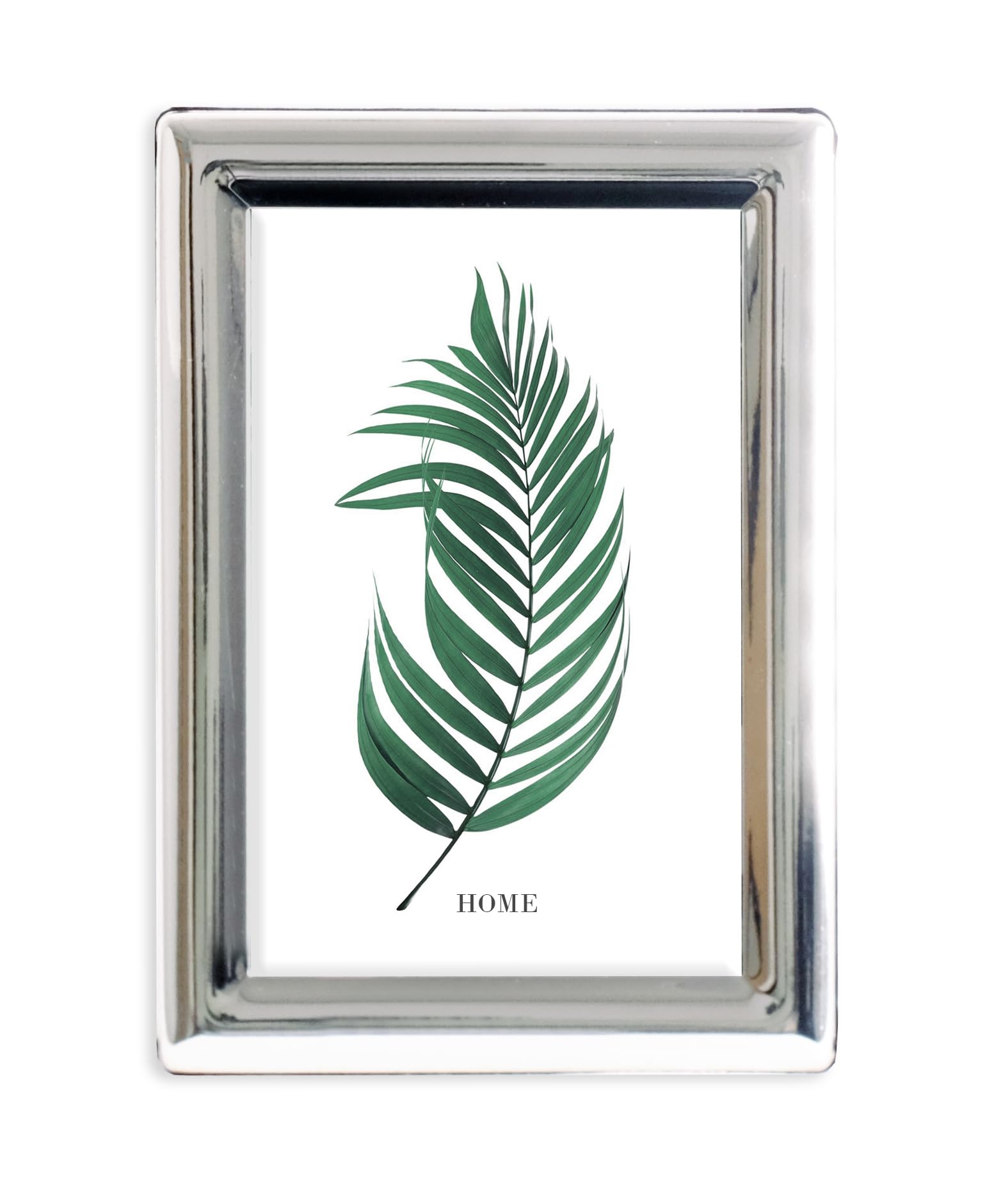 Inov8 Framing Tarnish Resistant Silver Plated Picture Frame - Curved Design for 3.5x5 Inch (9x12cm) Photo