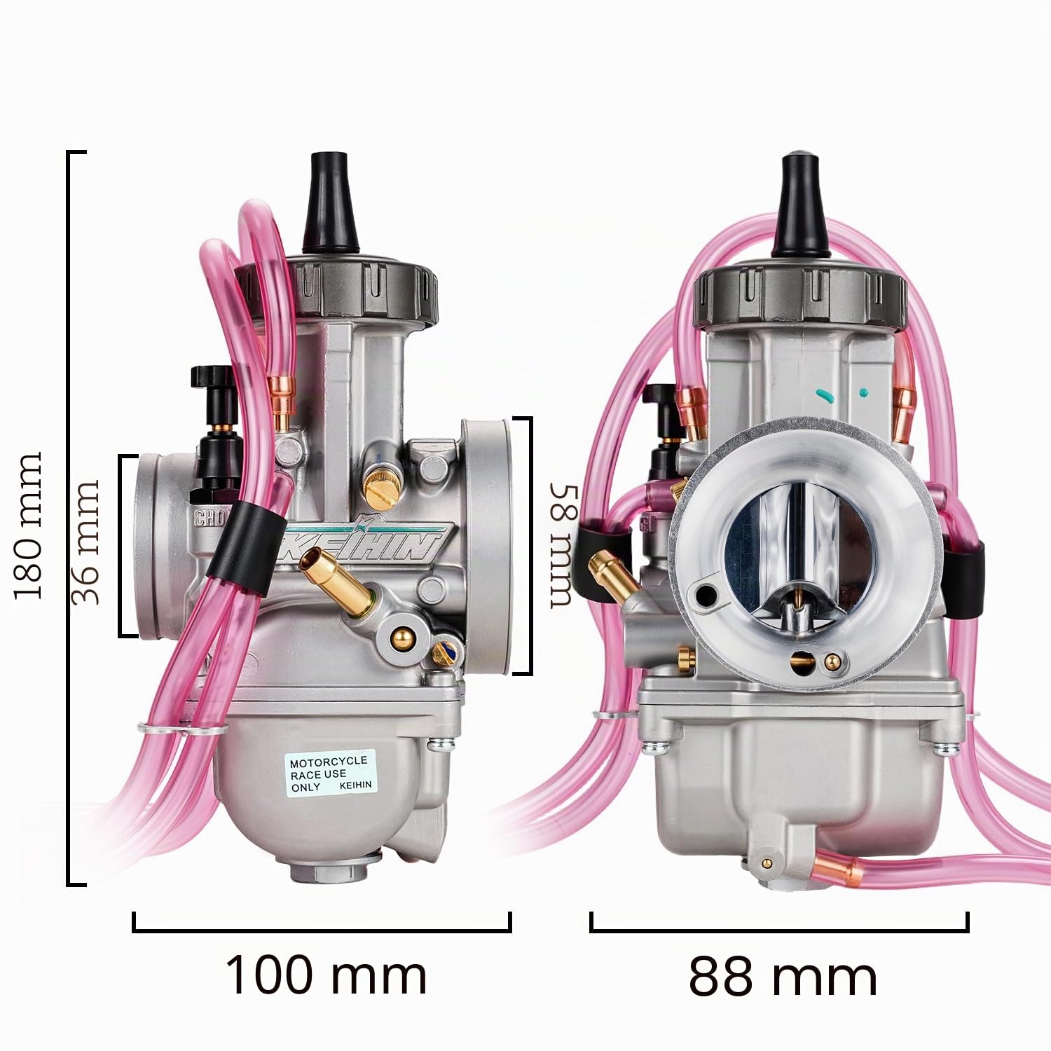 JFG RACING Carburateur PWK 36,Carburateur Moto 36mm