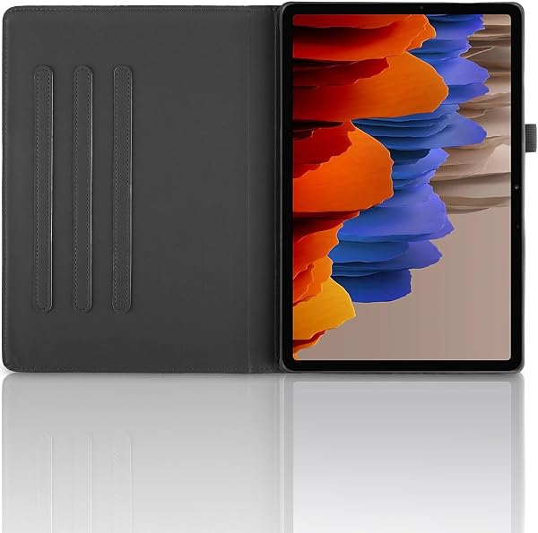 TEDTIKJT Tablet Cover per Samsung Galaxy Tab S6 10.5" 2019 SM-T860/T865 Custodia Pelle PU 360 Ruotabile Supporto Flip Protettiva Tablet Cover per Samsung Tab S6,Nero Albero - 2