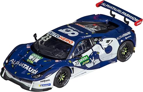 Carrera 27709 Ferrari 488 GT3 AlphaTauri AF Corse No.23 Escala 132 Ranura analógica Coche Carreras Vehículo Evolución Slot Car Race Pistas