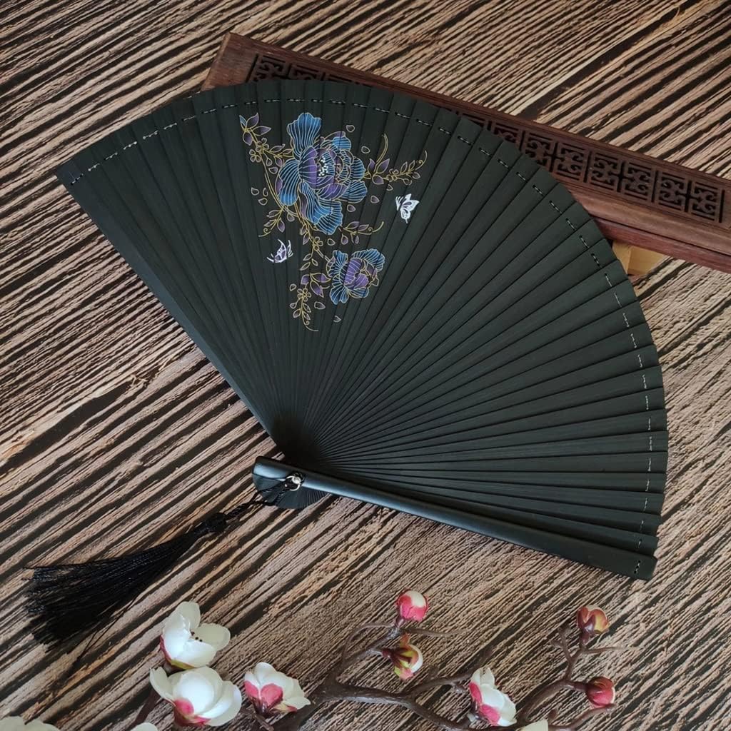 Hand Fan Folding Vintage Dance Holding Decorative Paper Wedding Gift Home Decoration