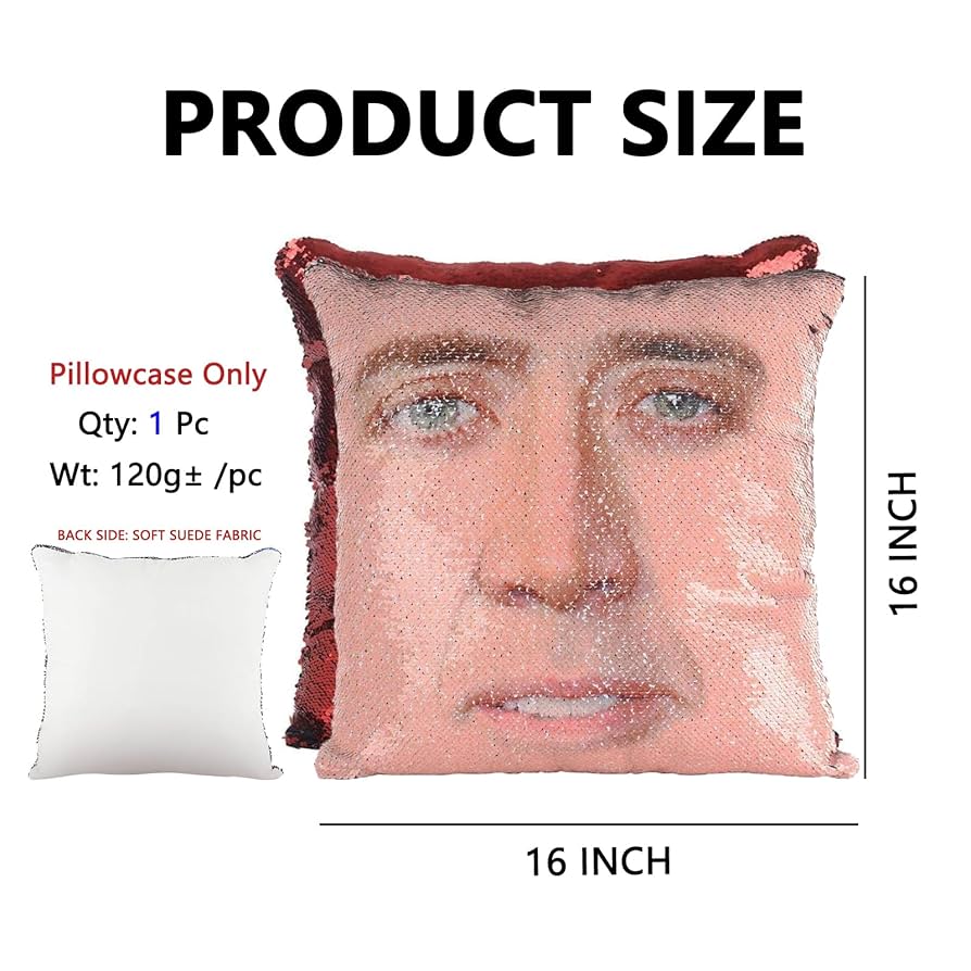 the pillows 会報　VOL.84〜86 Amazon.com: LydeLog Nicolas Cage Pillow Covers Sequin Pillow