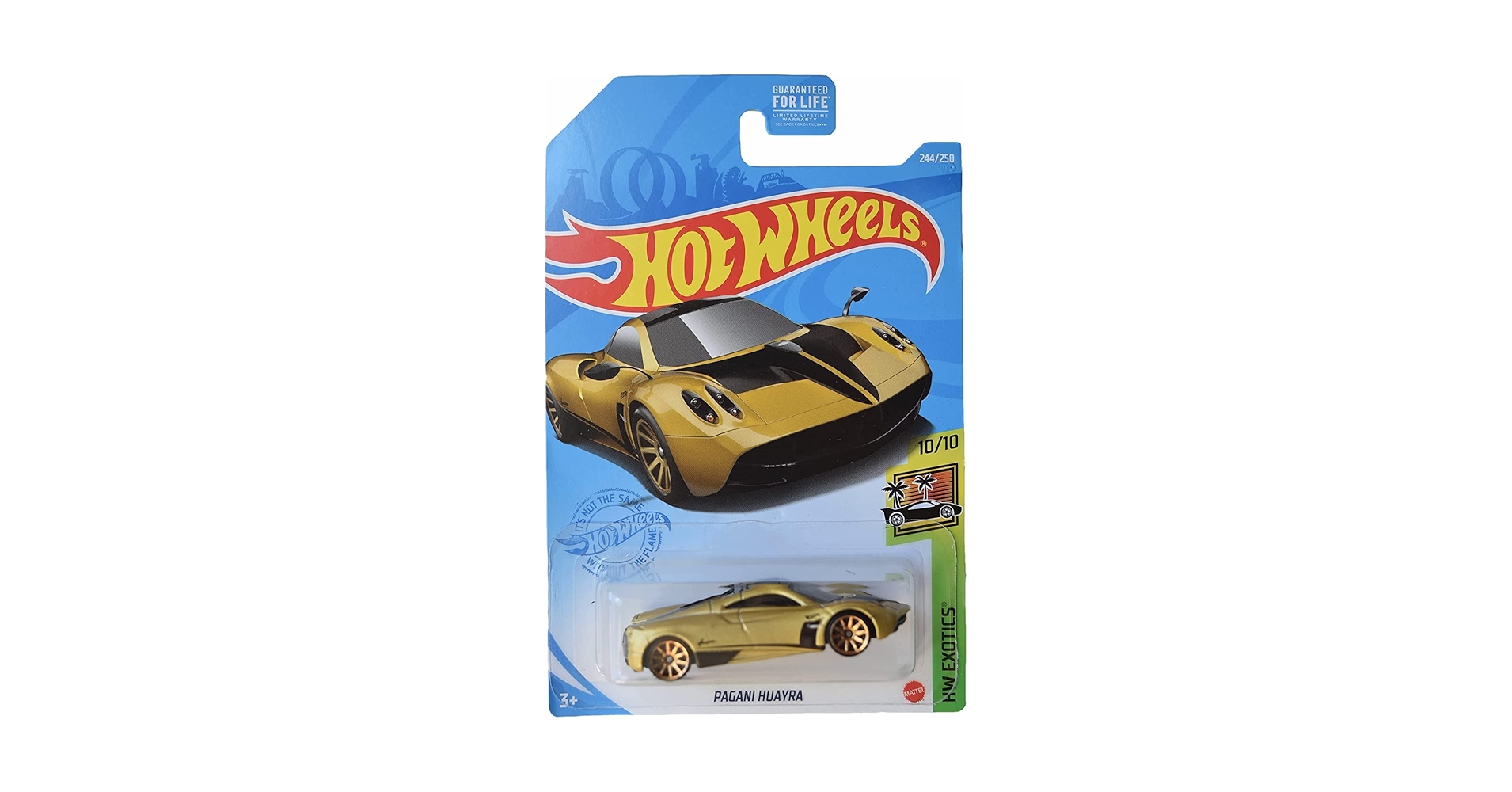 Amazon.com: Hot Wheels Gold 1:64 Scale Pagani Huayra Car, 3+