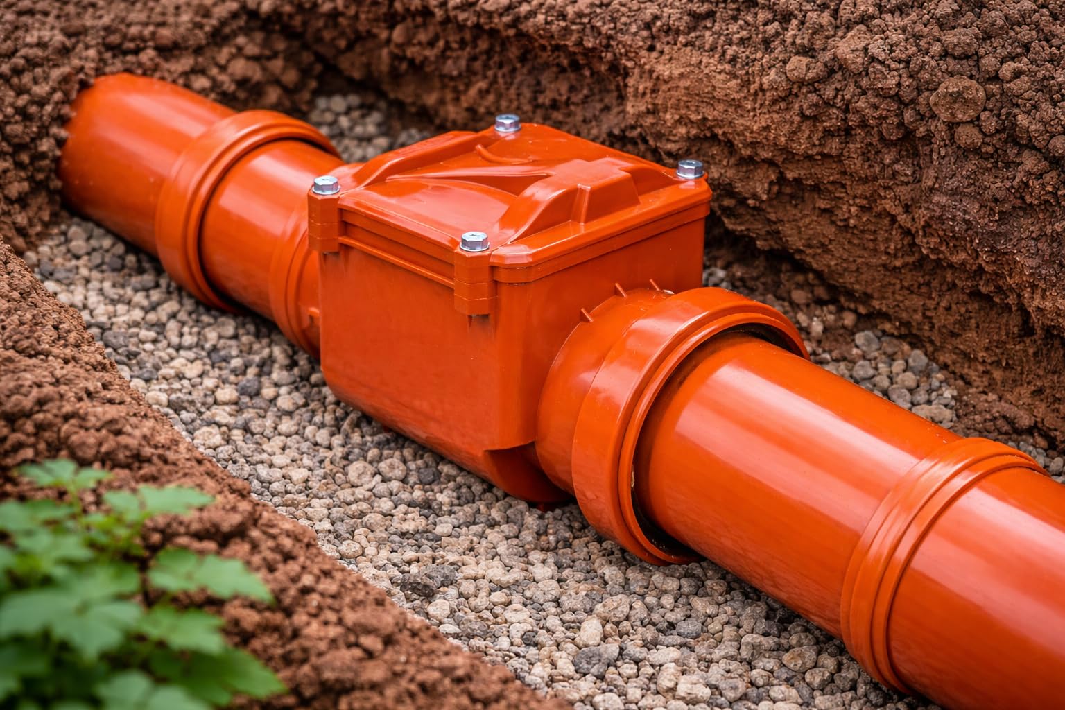 UZMAN Rückstauverschluss DN110 – Rückstauklappe mit Rattenschutz, Rückstausperre für Abwasser- und Rohrsysteme, automatische Rückfluss-Sicherung