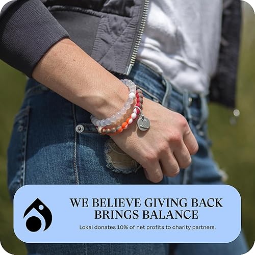 Miniatura 201 de Lokai NFL Football Collection - Pulseras de cuentas para hombres y mujeres, joyería de silicona, pulsera de moda para un ajuste cómodo