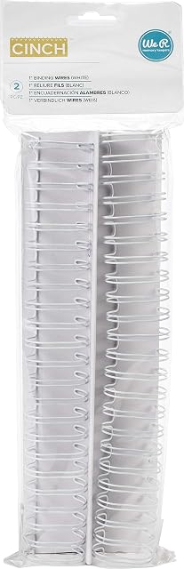 We R Memory Keepers White 1.0" Cinch Wire Binders