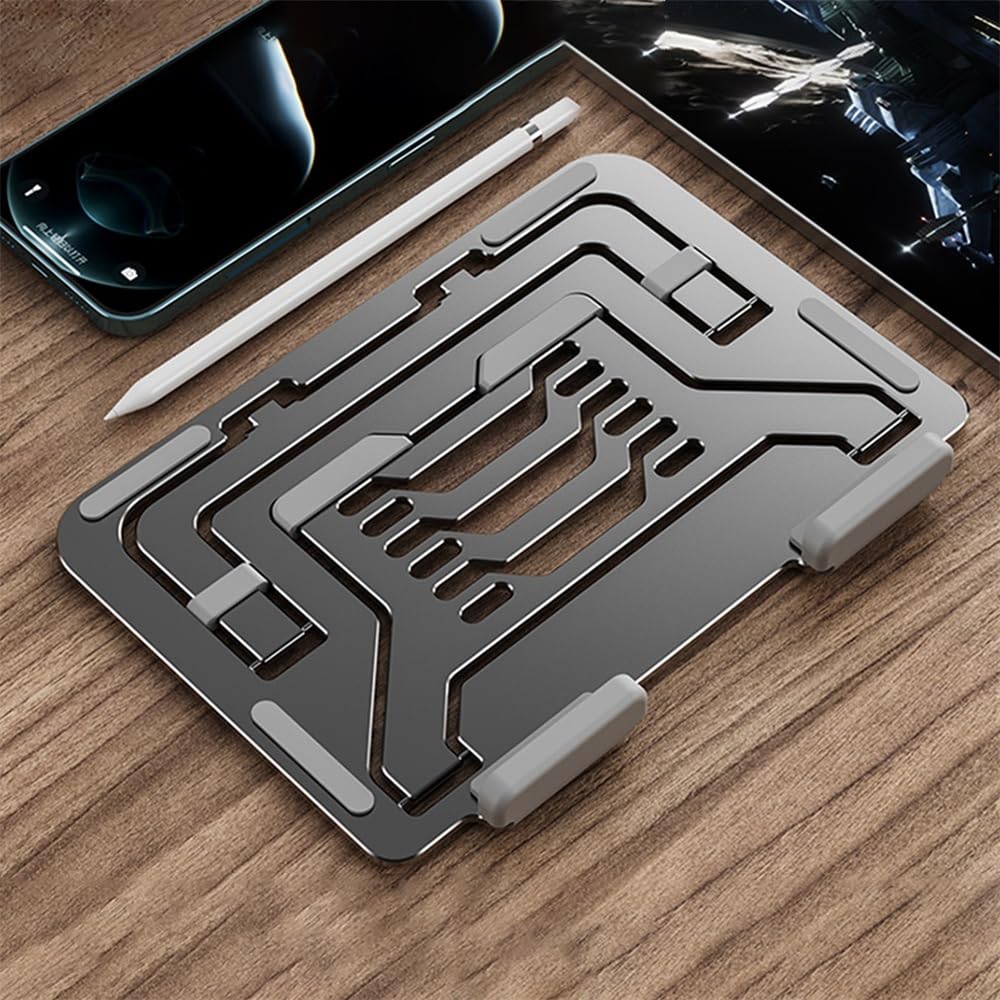Podstawka pod laptopa na biurko Podstawka pod laptopa, aluminiowa składana podstawka, regulowany uchwyt chłodzący na biurko(Silver)