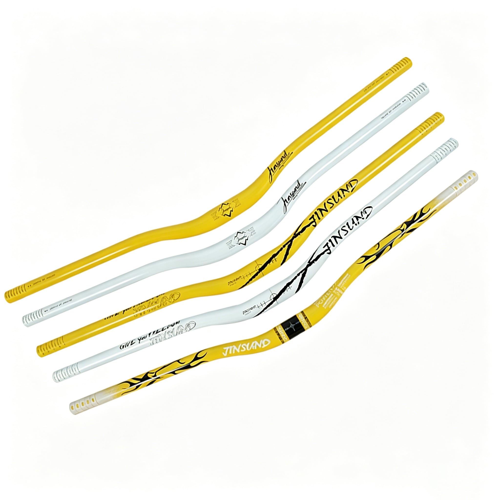 Manillar alto de 31,8 mm MTB 780 mm 35 mm Rise aluminio manillar (amarillo2
