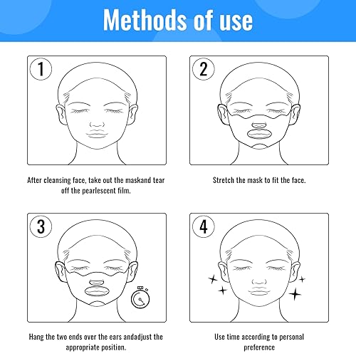 Miniatura 4 de Parche de protección solar de golf de 5 piezas, máscara de protección UV para el cuidado de la cara, máscara facial de gel hidratante, protección