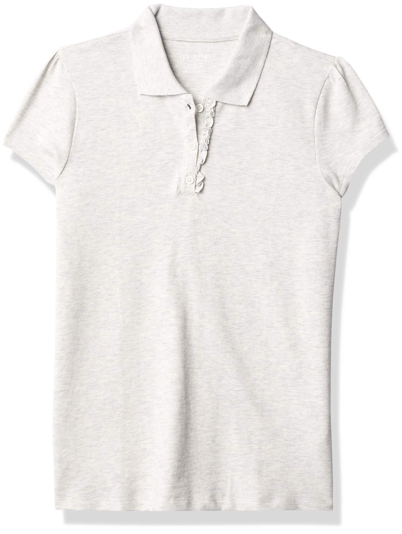 The Children's Place Girls Short Sleeve Ruffle Pique Polo