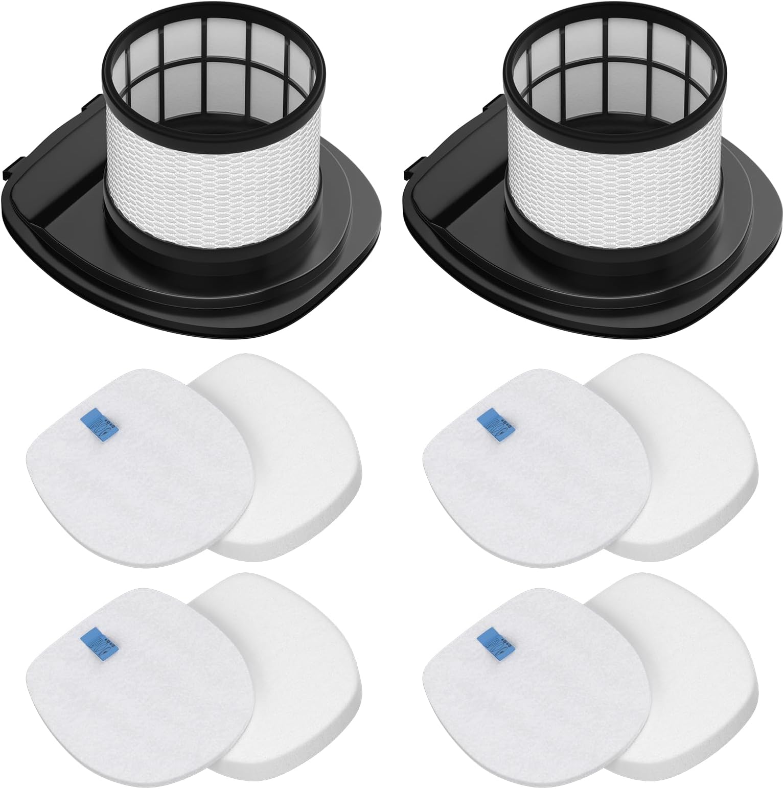 IX141 Filters Fit for Shark IX141 IX140 IZ140 IX142 IZ140C IZ142 UZ145 IZ141C IX141H WZ140 WZ250 Stick Vacuum, Replace Part 616FJ140 & 617FJ140, 2 Pack Filter 4 Pack Foam & Felt Filter Kit