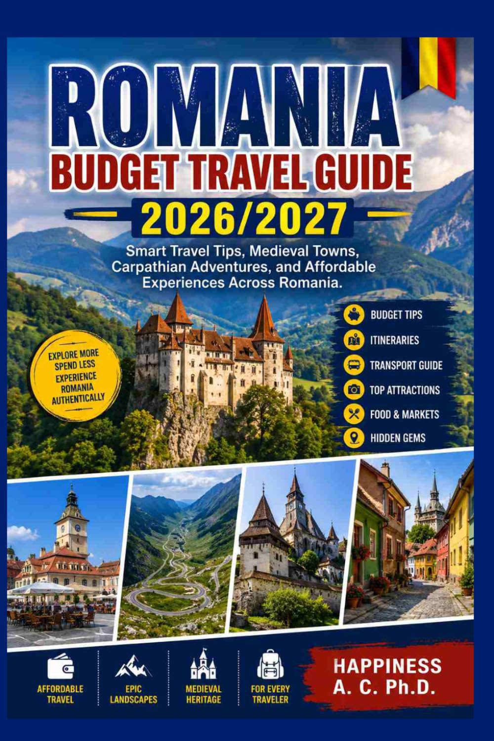 ROMANIA BUDGET TRAVEL GUIDE 2026/2027: Smart Travel Tips, Medieval Towns, Carpathian Adventures, and Affordable Experiences Across Romania.