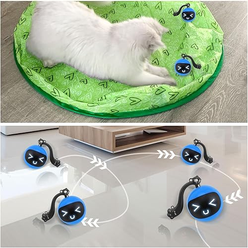 Miniatura 2 de Juguetes interactivos para gatos, simulación interior juguetes de caza para gatos, capucha de caza con bola de gato
