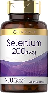 Carlyle Yeast Free Selenium Supplement | 200mcg | 200 Capsules | Vegetarian, Non-GMO, and Gluten Free Mineral Formula | L-Selenomethionine | Value Size