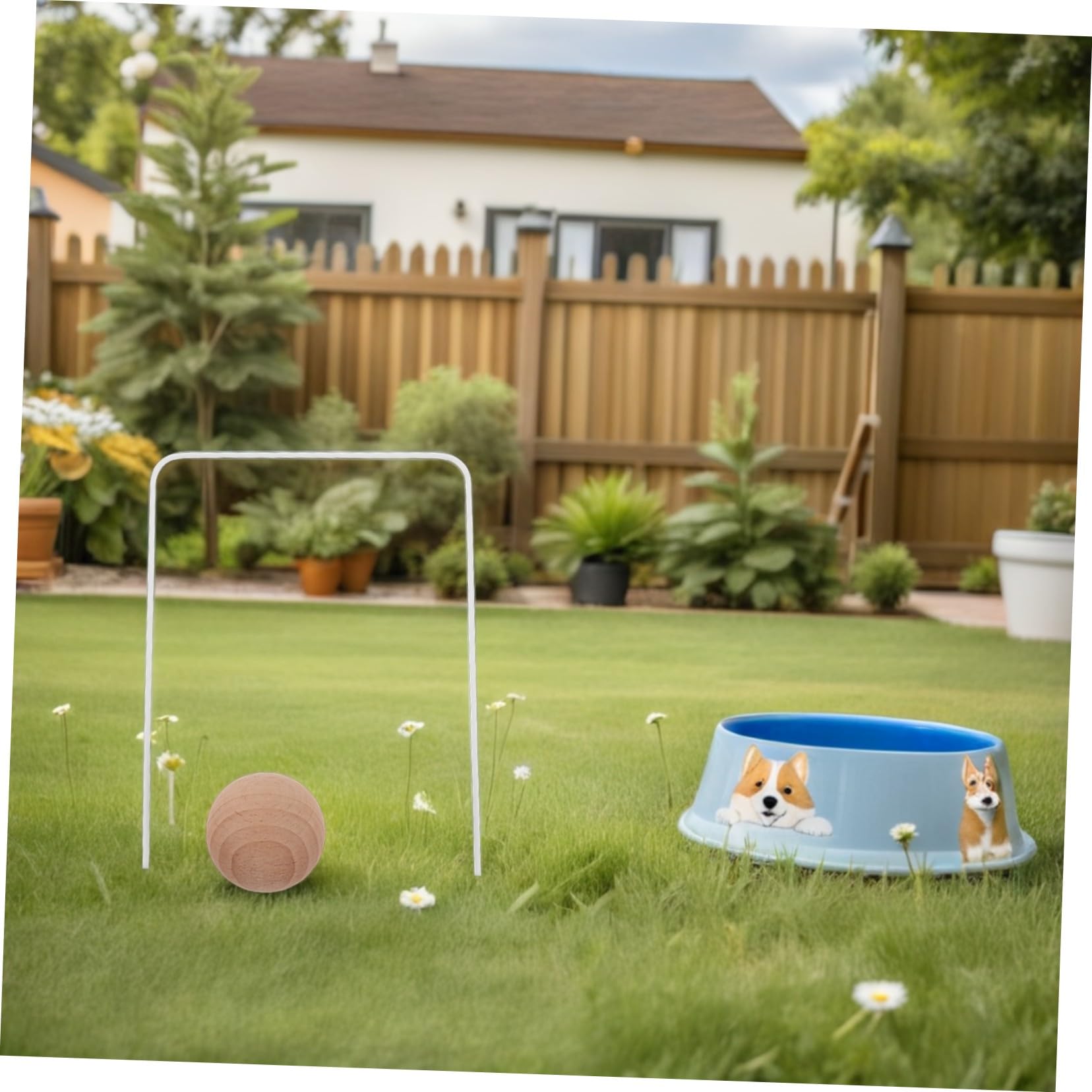 Juego de Croquet Infantil de Madera con Bolas y Wickets, para Niños