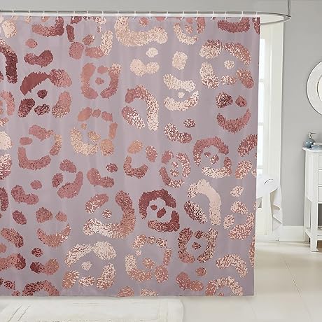 Erosebridal Pink Cheetah Shower Curtain