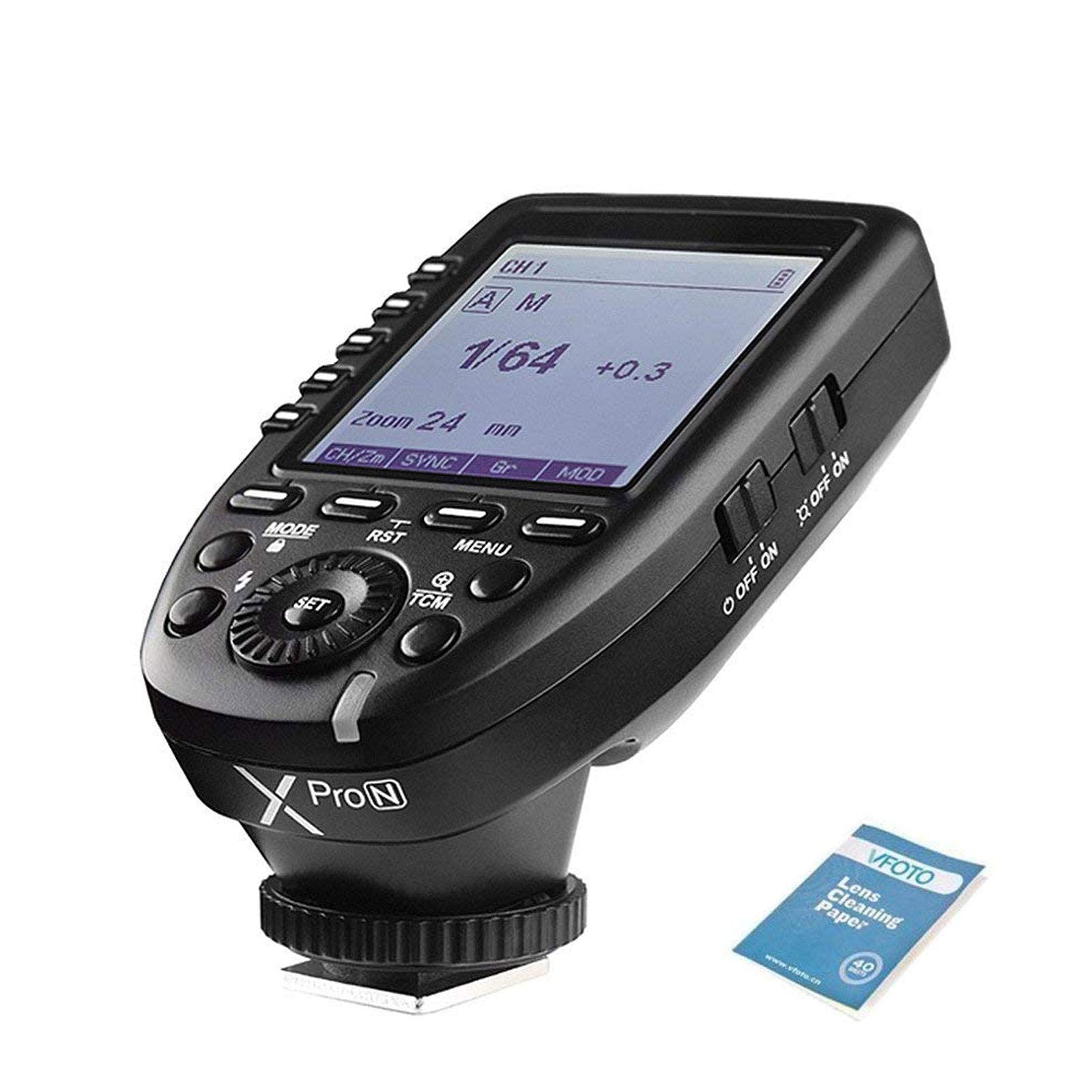 Godox XPro-N i-TTL 2.4G 1/8000s Transmisor de Disparo de Flash Inalámbrico 16 Grupos y 32 Canales para Nikon Cámaras TT350N V350N TT685N V860 V850 AD200 AD400Pro AD600 Pro AD600 V1N V1ProN