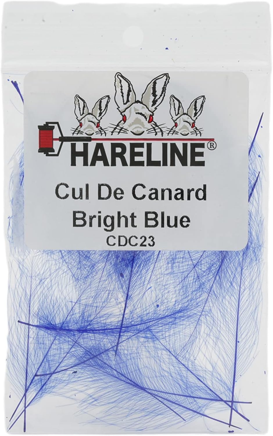 Hareline Fly Tying Cul de Canard (CDC) – Natural CDC Feathers for Fly Tying Dry Flies, Emergers & Comparaduns (Bright Blue)