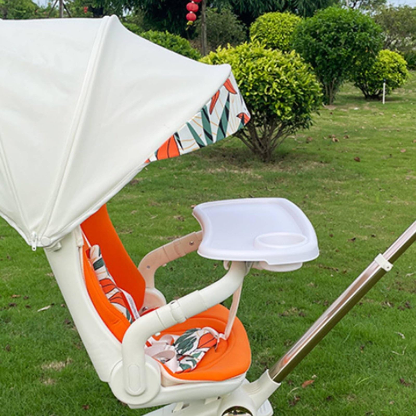 Gralara Vassoio Pasto Universale Materiale Vassoio Portabicchieri Passeggino Facile da Installare per Bambini, Nero