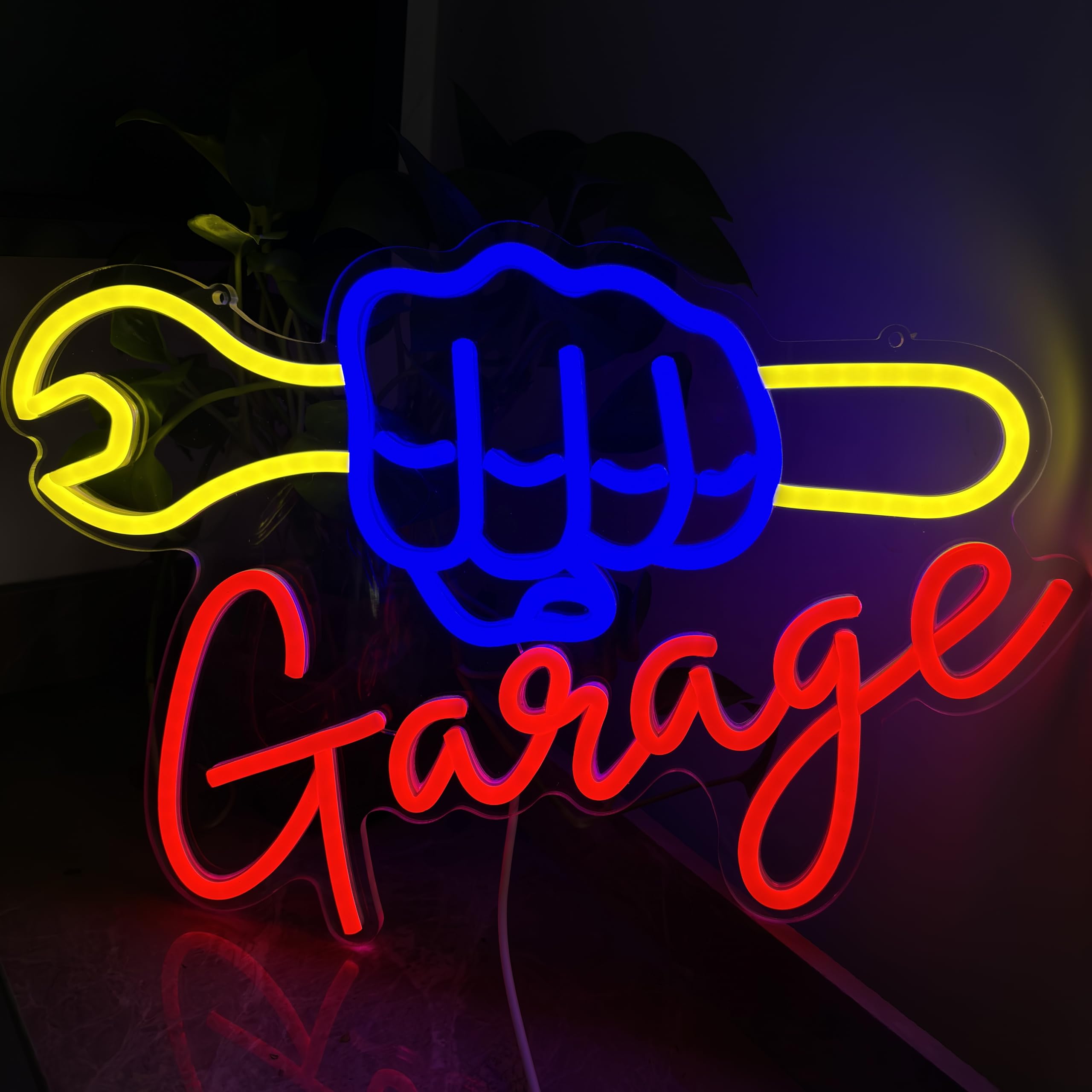 Panneau néon de garage personnalisé, plaque néon de garage, décoration murale pour garage, décoration murale de garage