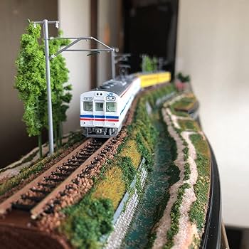 Amazon.co.jp: nゲージ ジオラマ39 改 単線築堤のある風景ダブル