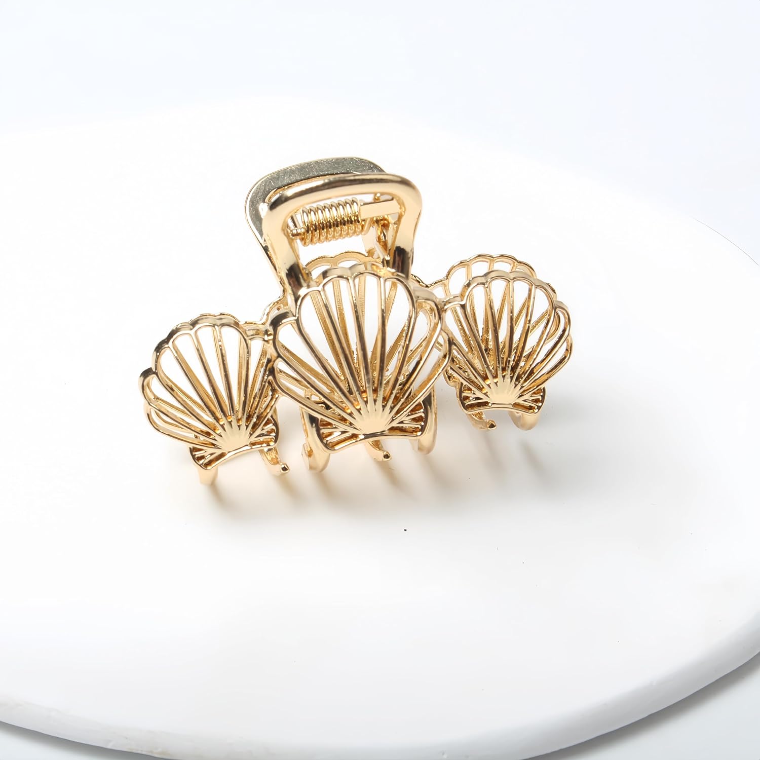 3 Styles Starfish Seashell Gold Metal Hair Clips Beach Party Fashion Hair Accessories for Women - Image 6