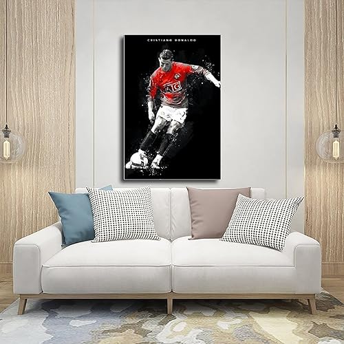 Miniatura 5 de Uovlo Ronaldo - Póster de 1 pared para decoración de sala de estar, dormitorio, sin marco 12 x 18 pulgadas