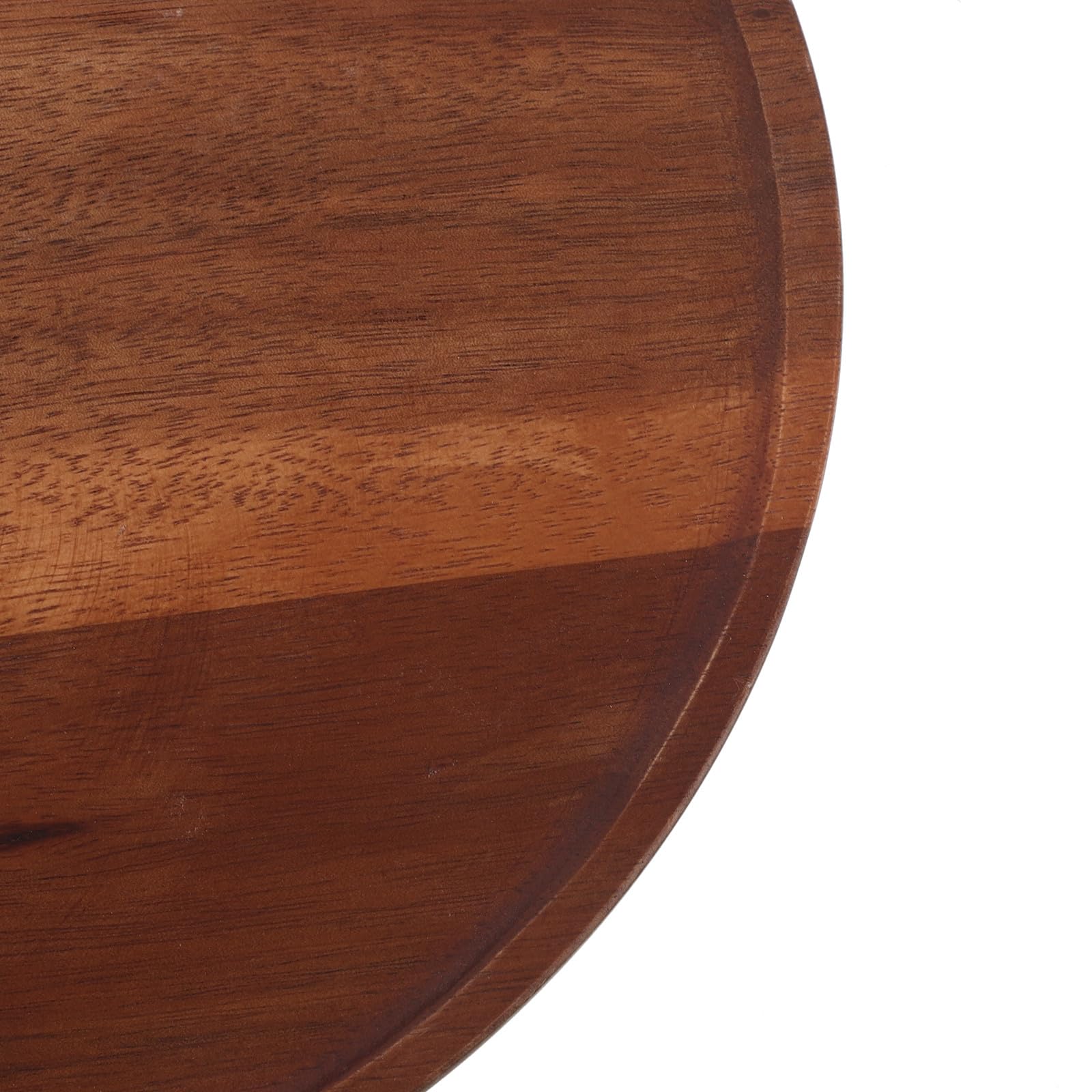 Alzata per torte in legno di acacia: vassoio rotondo con piede per biscotti, cupcake e antipasti, elegante espositore da tavolo per matrimoni e feste