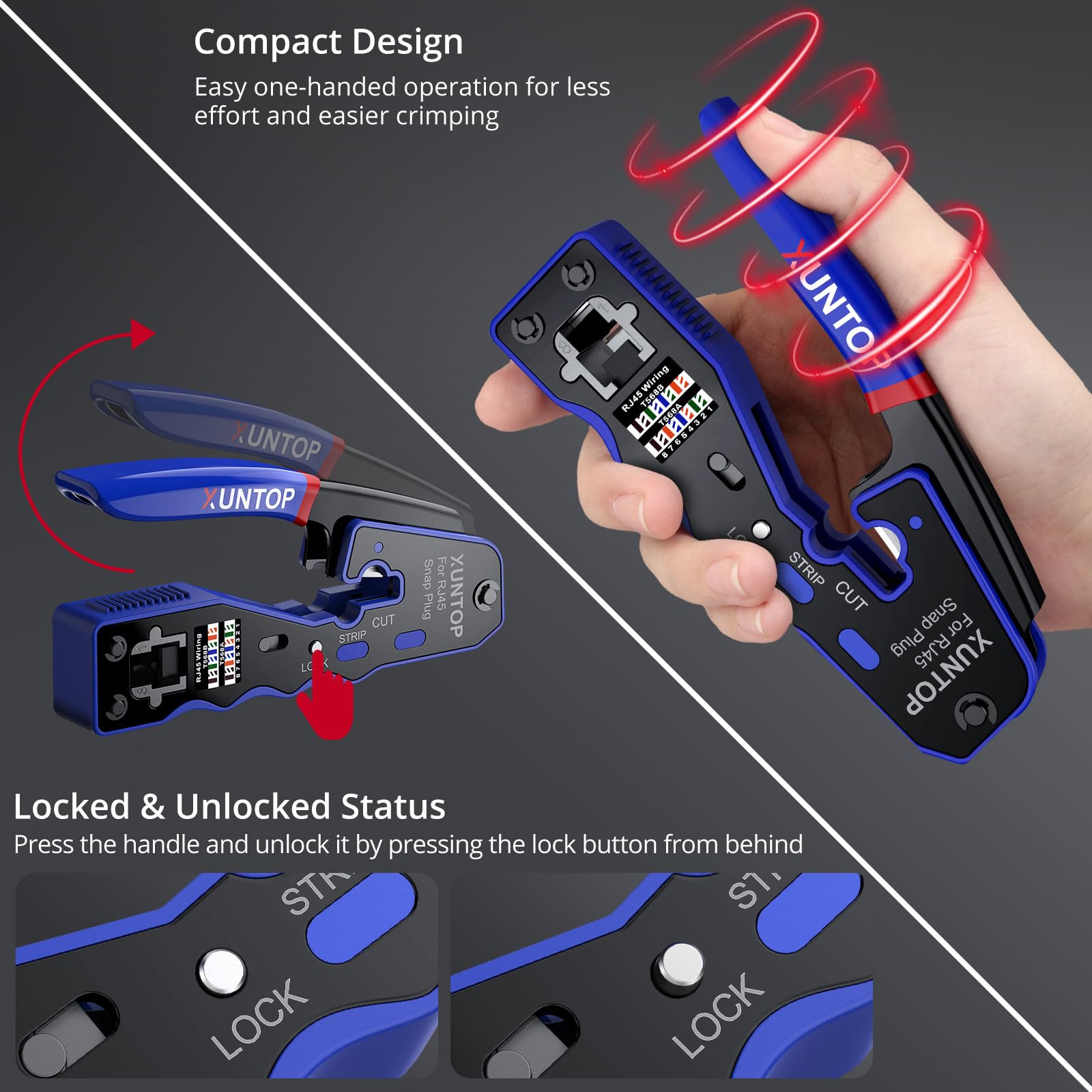 XUNTOP RJ45 Crimp Tool Kit - Image 2