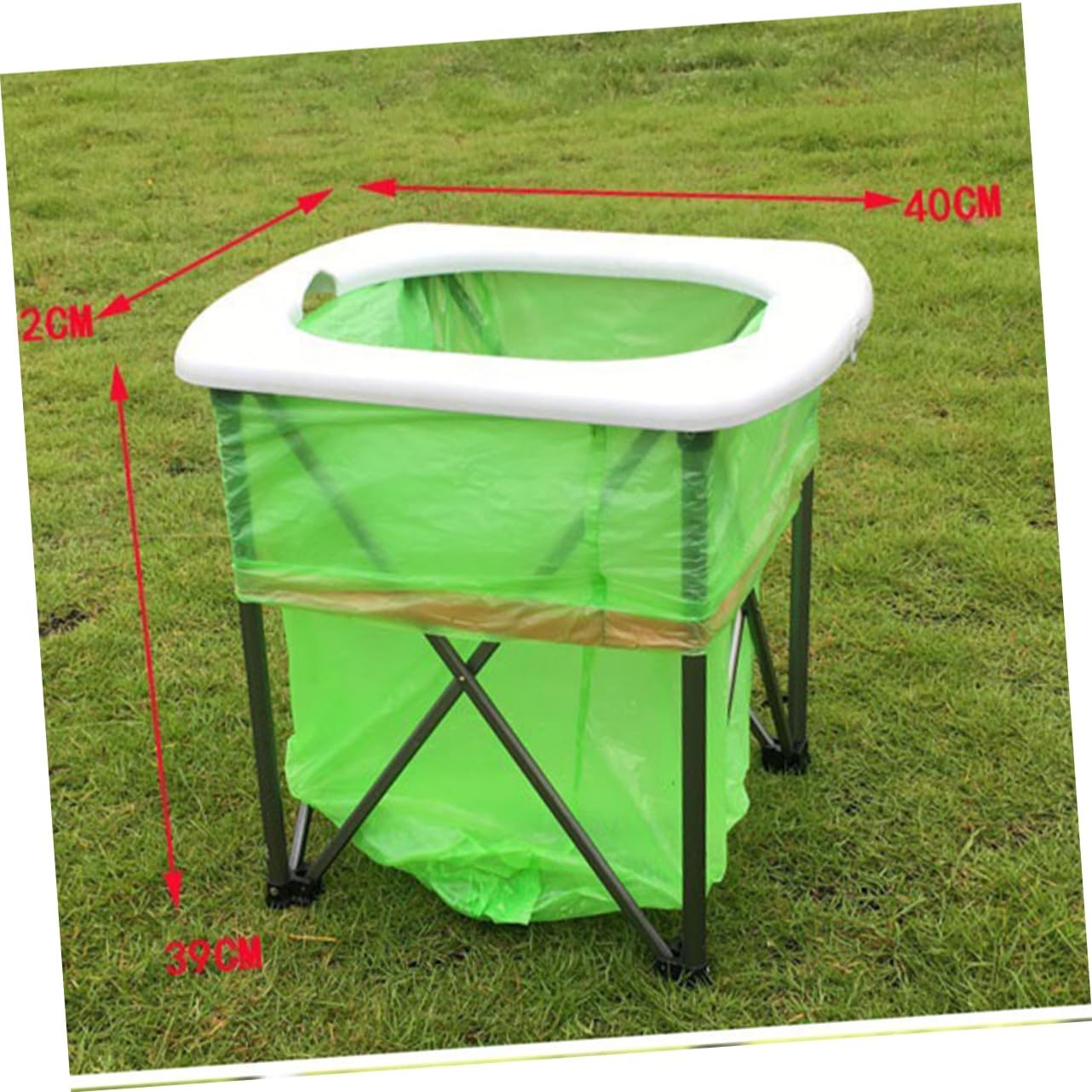 Multifunctional Portable Outdoor Toilet Folding Emergency Toilet Pedestal for Camping Hiking Durable Easy to Assemble for Long Trips Fishing and