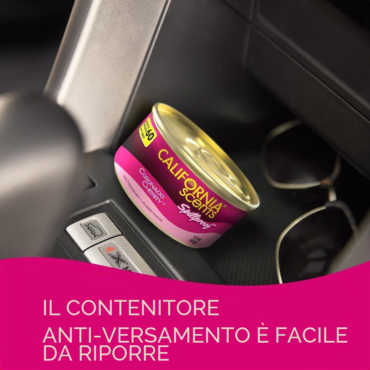 California Car Scents CCSCCx12 Deodoranti per Ambienti, fragranza “Coronado Cherry”, Adatti per casa, furgoni, Ufficio e Taxi, 12 Pezzi