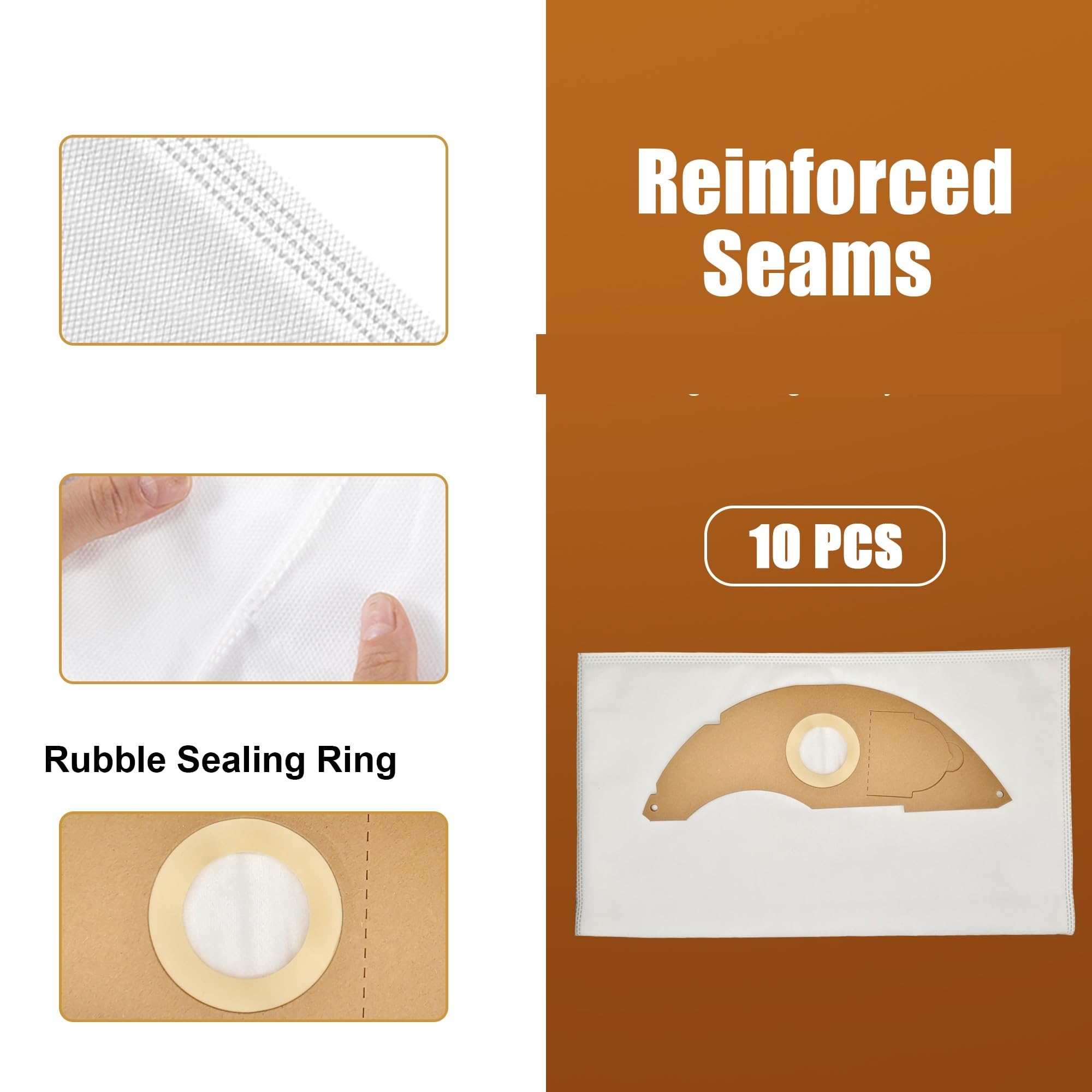 Compatible con Bolsas De Filtro De Aspiradora Kärcher,NT 22/1 Ap/Ap TE L, Repuesto 2.889-217.0