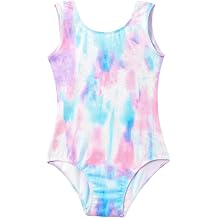 Domusgo Gymnastics Leotards for Girls Sparkly One Piece Tumbling Outfits