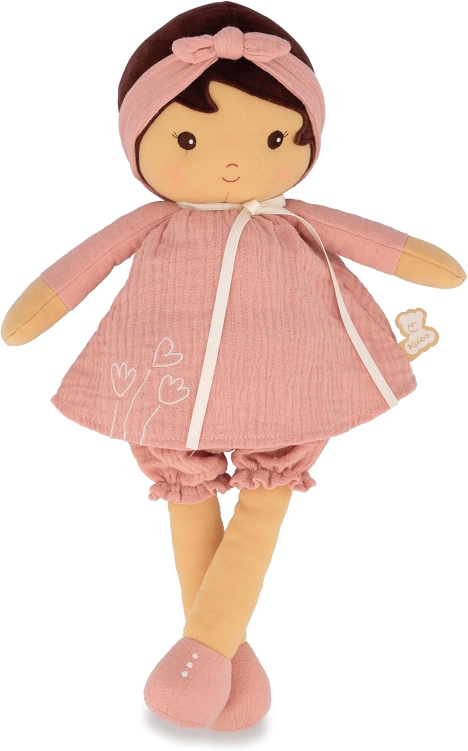 Kaloo - Tendresse Amandine Soft Doll 15.6" X-Large - Ages 0+ - Cuddling with Plush Figure Toys - Adorable Design - Multiple Fabrics and Rich Textures - Machine Washable - Ages 0+ - K200014