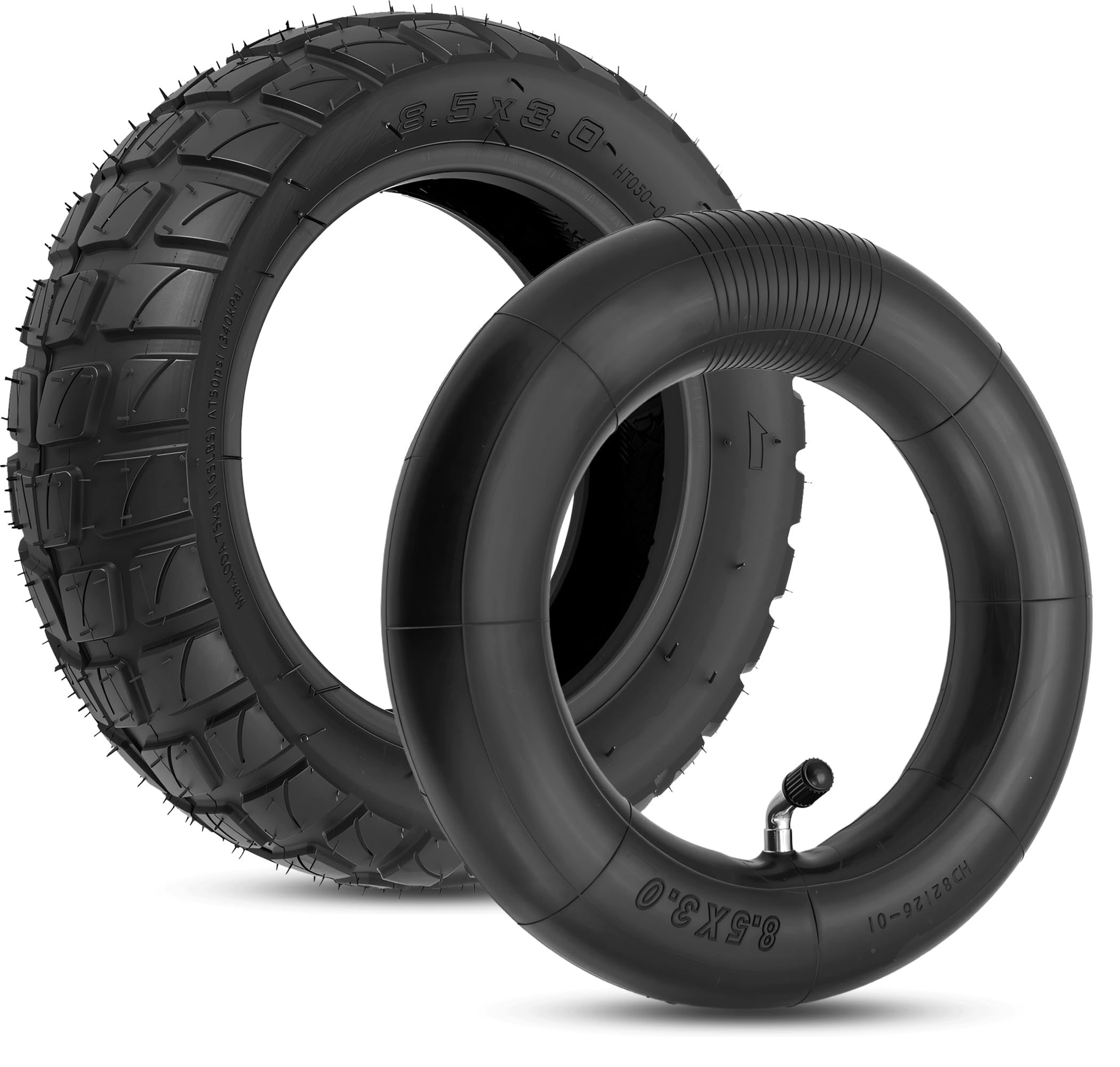 Felixstory 8.5 x 3 Spare Wheels, Outdoor and Indoor Tyres for KUKIRIN G2 Pro/Zero 9/Inokim Light 2/VSett 8/VSett 9 Electric Scooter 8 1/2 x 3 Thickened Tyres, Off-Road Tire