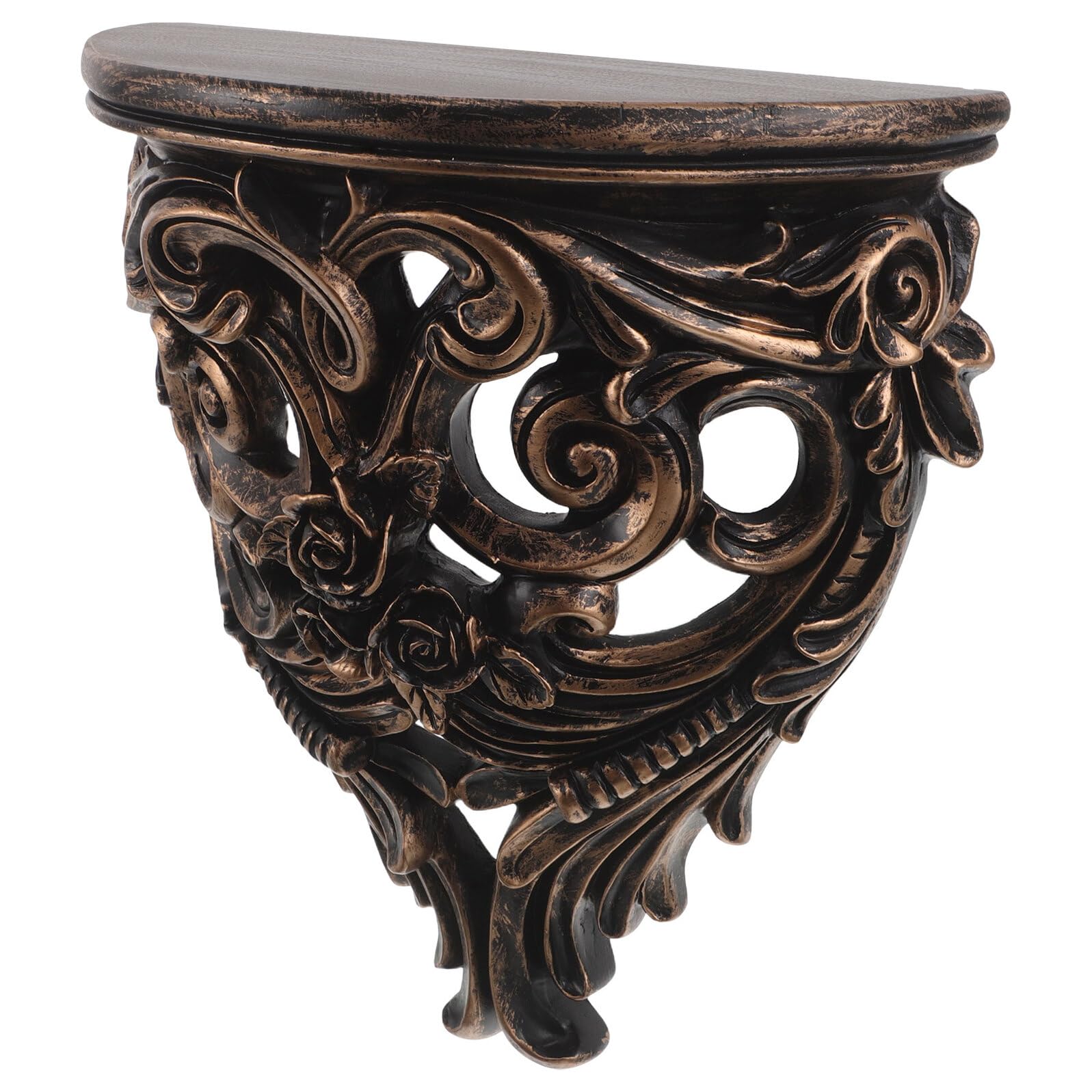 Support décoratif fonctionnel en métal cuivre pour salon et bureau