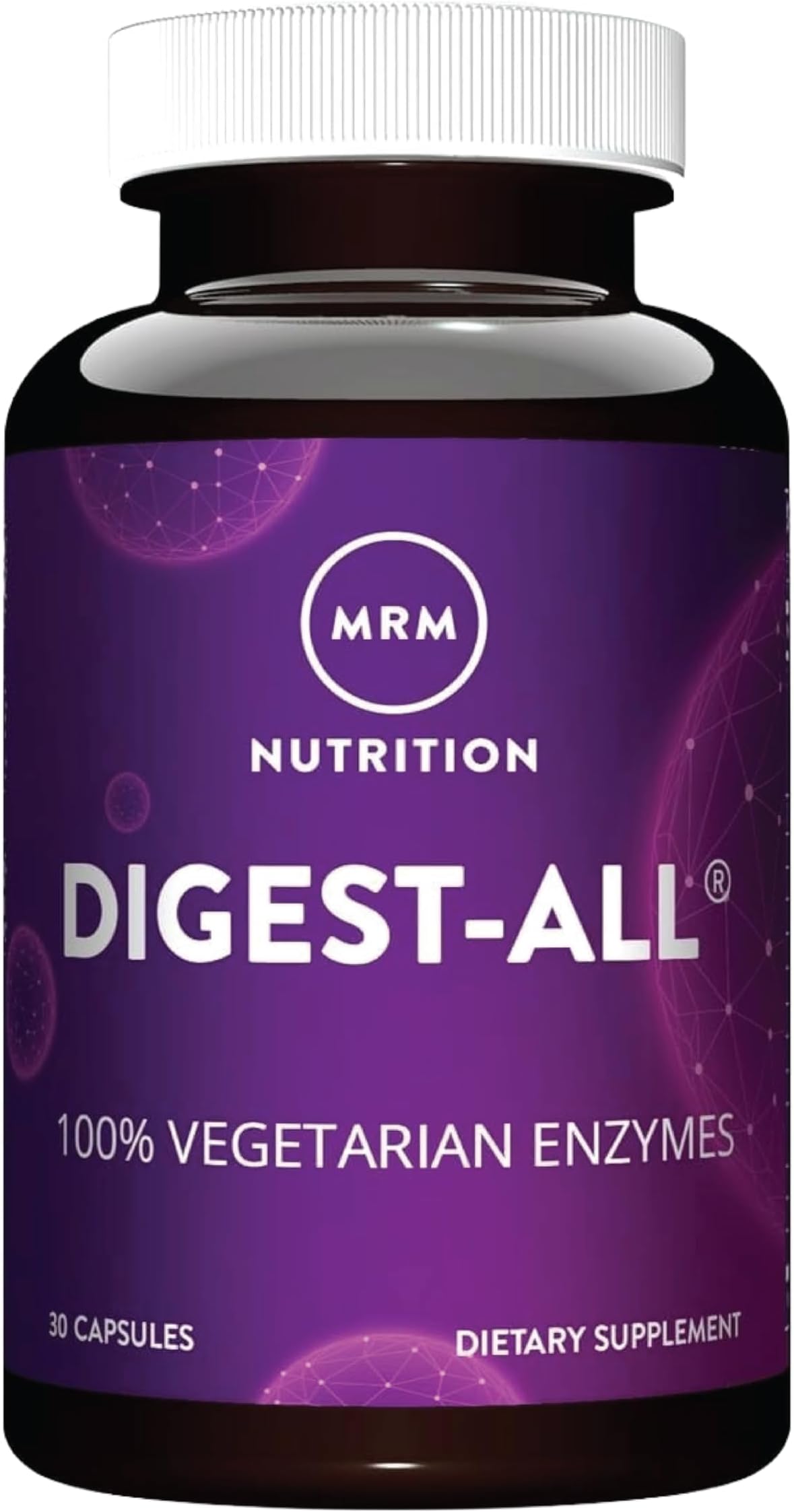MRM Nutrition Digest-All ® | Digestive Enzymes | Improved Digestion and Absorption | Lactase + Amylase + Lipase| May Help with Bloating and Gas| 100% Vegetarian | Gluten-Free (30 Count)