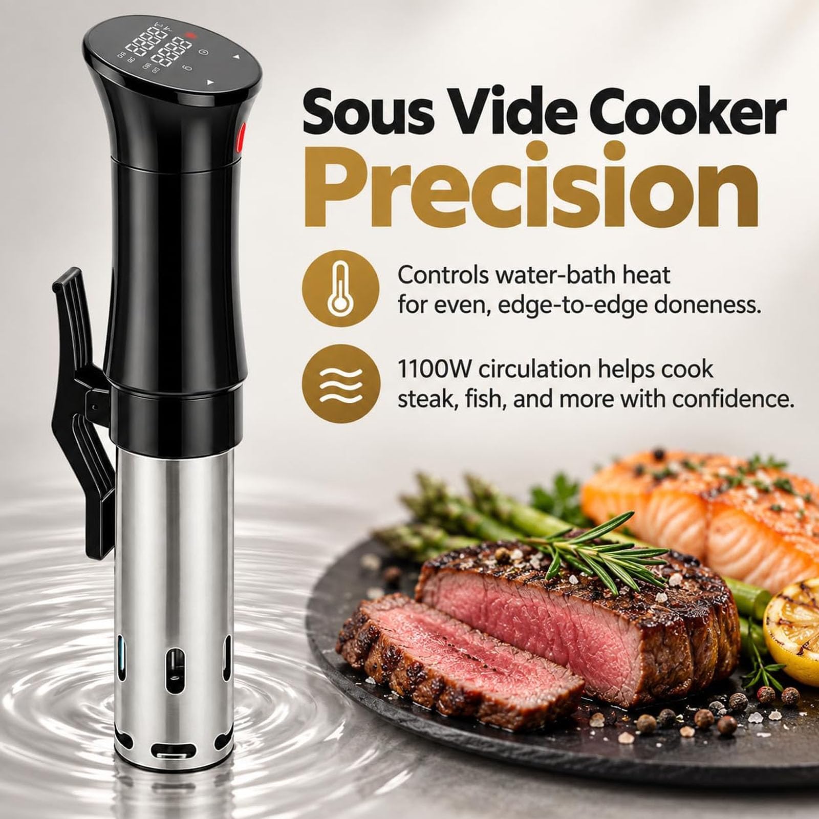 Cuiseur Sous Vide, Machine de Précision Sous Vide 1100W