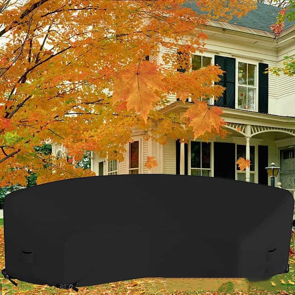 Gartensofa Abdeckung Wasserdicht 420D Oxford für Ecksofa Curved – & Winddicht Schutzhülle Gartenmöbel Winterfest 228x116x86cm(190 * 38 * 36 inches)