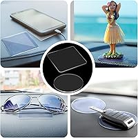 Vista 4 de Eersida 48 piezas de cinta adhesiva transparente de gel adhesivo transparente, lavable, montaje sin rastro, almohadillas adhesivas de gel adhesivo