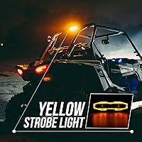 Vista 3 de Luces traseras LED de persecución, 5 modos (intermitente, cortesía, reversa, marcha y freno), barra de luz de freno de persecución para Polaris RZR