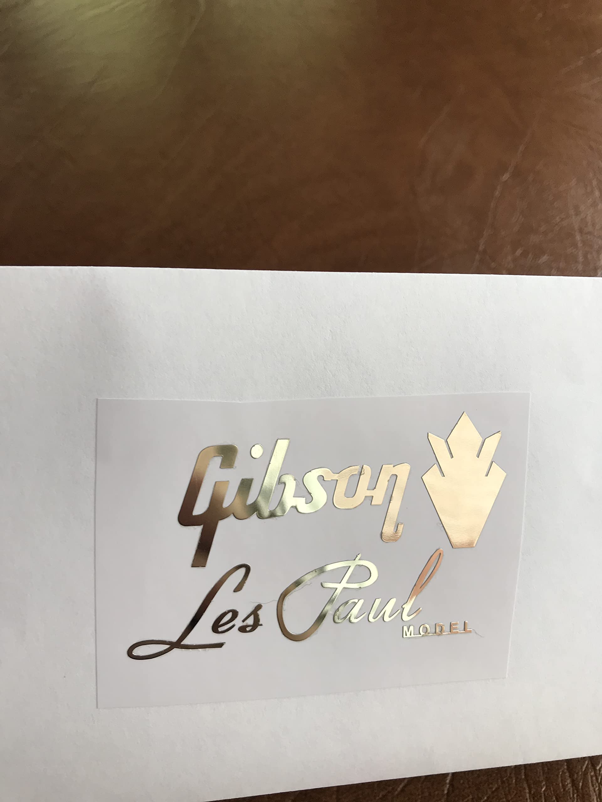 Amazon.co.jp: Gibson Les Paul モデルギターデカール 復元ロゴ