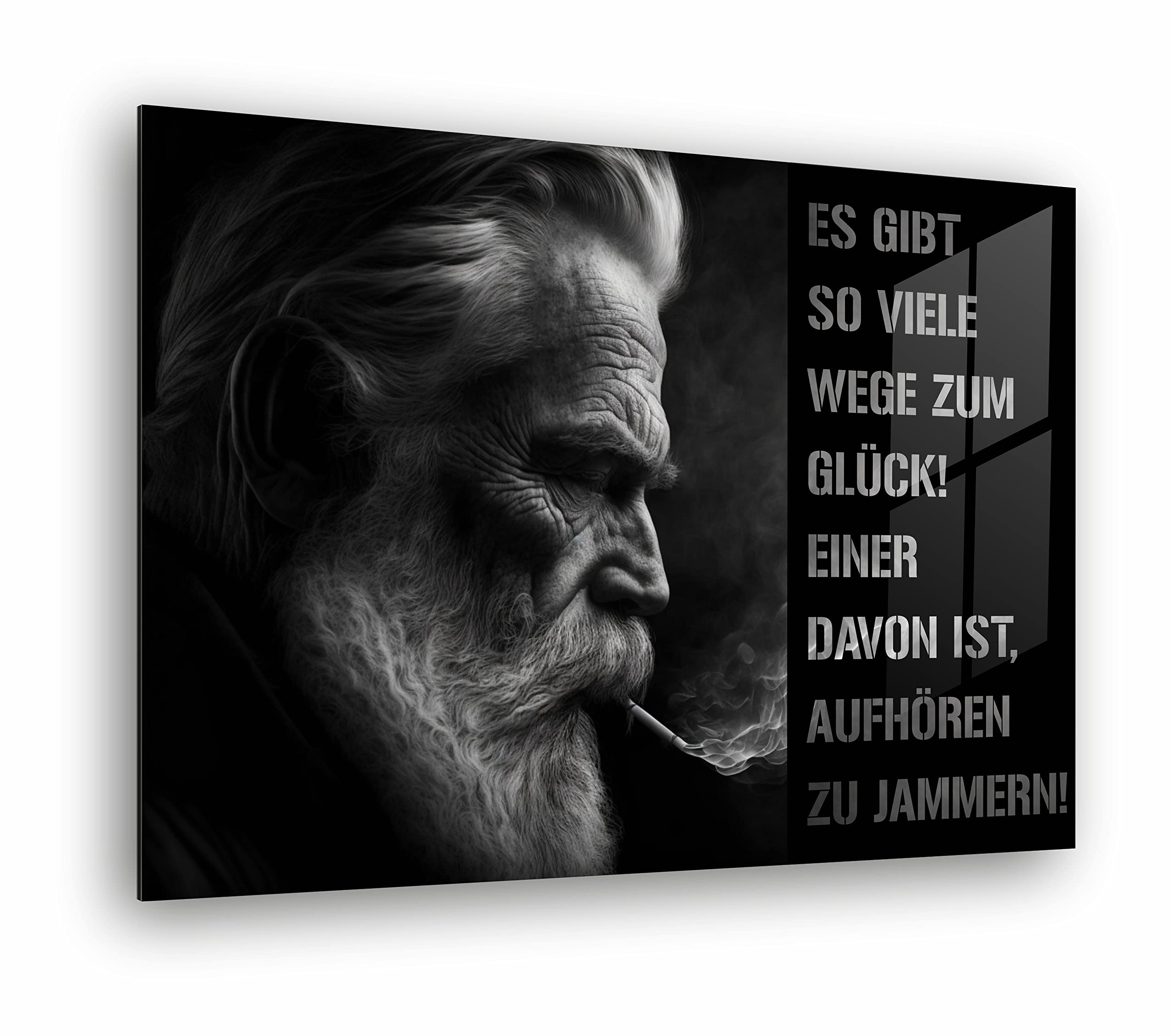 Manschin-Laserdesign Premium Wandbild aus Acrylglas oder Aluminiumverbund - KEIN LEINWANDBILD - modern design - Motivationsbild - Mindset (Acrylglas, 90x60cm)