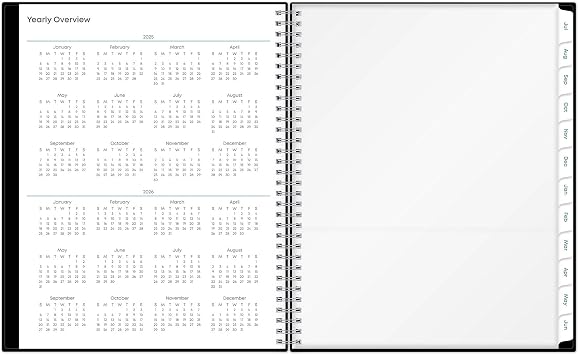 Teacher's Weekly/Monthly Lesson Planner, One Week per Two-Page Spread (Nine Classes), 11 x 8.5, Black Cover, 2023 to 2024