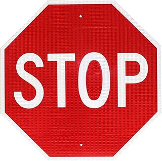 30 Inch STOP Sign with 3M High Intensity Sheeting .080 gauge aluminum